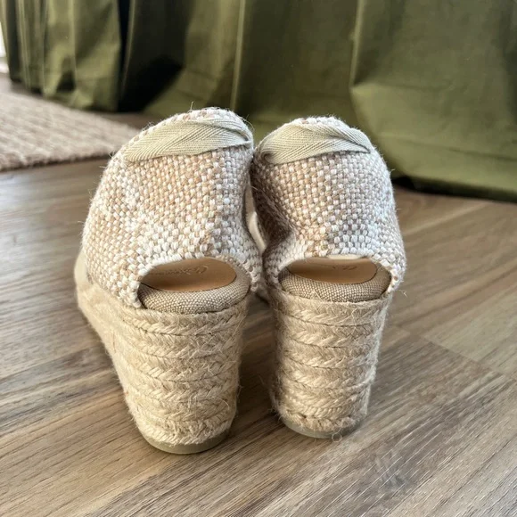 Castaner Beige Espadrille Wedges - Picture 3 of 7